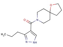 8-[(3-propyl-1H-pyrazol-4-yl)carbonyl]-1-oxa-8-azaspiro[4.5]decane