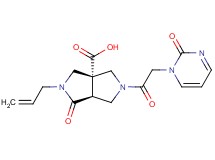 (3aR*,6aS*)-2-allyl-1-oxo-5-[(2-oxopyrimidin-1(2H)-yl)acetyl]hexahydropyrrolo[3,4-c]pyrrole-3a(1H)-carboxylic acid