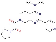 N,N-dimethyl-7-[oxo(1-pyrrolidinyl)acetyl]-2-(4-pyridinyl)-5,6,7,8-tetrahydropyrido[3,4-d]pyrimidin-4-amine