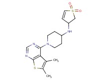 1-(5,6-dimethylthieno[2,3-d]pyrimidin-4-yl)-N-(1,1-dioxido-2,3-dihydro-3-thienyl)piperidin-4-amine