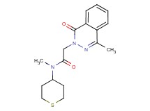 N-methyl-2-(4-methyl-1-oxo-2(1H)-phthalazinyl)-N-(tetrahydro-2H-thiopyran-4-yl)acetamide