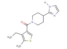 1-[(4-ethyl-5-methyl-3-thienyl)carbonyl]-4-(1H-imidazol-2-yl)piperidine
