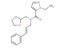 1-ethyl-N-[(2E)-3-phenylprop-2-en-1-yl]-N-(tetrahydrofuran-2-ylmethyl)-1H-pyrazole-5-carboxamide
