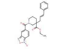 ethyl 1-[(1-oxido-2,1,3-benzoxadiazol-5-yl)carbonyl]-3-[(2E)-3-phenyl-2-propen-1-yl]-3-piperidinecarboxylate
