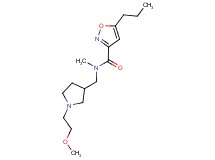 N-{[1-(2-methoxyethyl)-3-pyrrolidinyl]methyl}-N-methyl-5-propyl-3-isoxazolecarboxamide