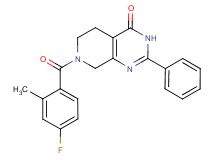 7-(4-fluoro-2-methylbenzoyl)-2-phenyl-5,6,7,8-tetrahydropyrido[3,4-d]pyrimidin-4(3H)-one