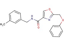 N-(3-methylbenzyl)-2-(phenoxymethyl)-1,3-oxazole-4-carboxamide