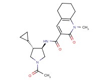 N-[(3R*,4S*)-1-acetyl-4-cyclopropyl-3-pyrrolidinyl]-1-methyl-2-oxo-1,2,5,6,7,8-hexahydro-3-quinolinecarboxamide