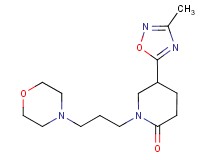 5-(3-methyl-1,2,4-oxadiazol-5-yl)-1-[3-(4-morpholinyl)propyl]-2-piperidinone