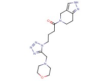 5-{4-[5-(morpholin-4-ylmethyl)-1H-tetrazol-1-yl]butanoyl}-4,5,6,7-tetrahydro-2H-pyrazolo[4,3-c]pyridine