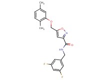 N-(3,5-difluorobenzyl)-5-[(2,5-dimethylphenoxy)methyl]-3-isoxazolecarboxamide