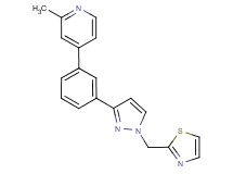 2-methyl-4-{3-[1-(1,3-thiazol-2-ylmethyl)-1H-pyrazol-3-yl]phenyl}pyridine
