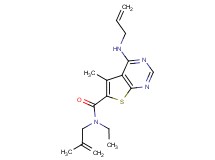 4-(allylamino)-N-ethyl-5-methyl-N-(2-methyl-2-propen-1-yl)thieno[2,3-d]pyrimidine-6-carboxamide