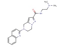 N-[2-(dimethylamino)ethyl]-5-quinolin-2-yl-4,5,6,7-tetrahydropyrazolo[1,5-a]pyrazine-2-carboxamide