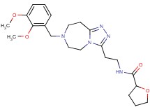 N-{2-[7-(2,3-dimethoxybenzyl)-6,7,8,9-tetrahydro-5H-[1,2,4]triazolo[4,3-d][1,4]diazepin-3-yl]ethyl}tetrahydro-2-furancarboxamide