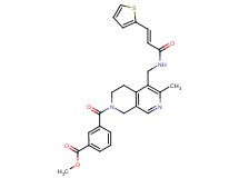 methyl 3-{[6-methyl-5-({[(2E)-3-(2-thienyl)-2-propenoyl]amino}methyl)-3,4-dihydro-2,7-naphthyridin-2(1H)-yl]carbonyl}benzoate