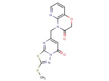 4-{[2-(methylthio)-5-oxo-5H-[1,3,4]thiadiazolo[3,2-a]pyrimidin-7-yl]methyl}-2H-pyrido[3,2-b][1,4]oxazin-3(4H)-one