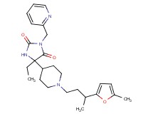 5-ethyl-5-{1-[3-(5-methyl-2-furyl)butyl]-4-piperidinyl}-3-(2-pyridinylmethyl)-2,4-imidazolidinedione