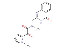 N-methyl-2-(1-methyl-1H-pyrrol-2-yl)-2-oxo-N-[(4-oxo-3,4-dihydroquinazolin-2-yl)methyl]acetamide