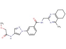 3-{4-[(methoxyacetyl)amino]-1H-pyrazol-1-yl}-N-[(4-methyl-5,6,7,8-tetrahydro-2-quinazolinyl)methyl]benzamide