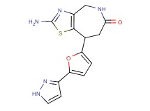 2-amino-8-[5-(1H-pyrazol-3-yl)-2-furyl]-4,5,7,8-tetrahydro-6H-[1,3]thiazolo[4,5-c]azepin-6-one