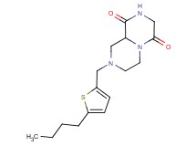 8-[(5-butyl-2-thienyl)methyl]tetrahydro-2H-pyrazino[1,2-a]pyrazine-1,4(3H,6H)-dione