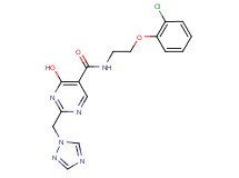 N-[2-(2-chlorophenoxy)ethyl]-4-hydroxy-2-(1H-1,2,4-triazol-1-ylmethyl)pyrimidine-5-carboxamide