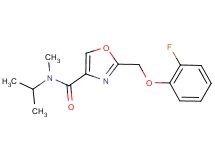 2-[(2-fluorophenoxy)methyl]-N-isopropyl-N-methyl-1,3-oxazole-4-carboxamide