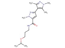 N-(3-isopropoxypropyl)-1,1',3',5'-tetramethyl-1H,1'H-3,4'-bipyrazole-5-carboxamide