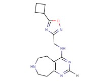 N-[(5-cyclobutyl-1,2,4-oxadiazol-3-yl)methyl]-6,7,8,9-tetrahydro-5H-pyrimido[4,5-d]azepin-4-amine
