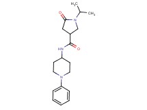 1-isopropyl-5-oxo-N-(1-phenyl-4-piperidinyl)-3-pyrrolidinecarboxamide