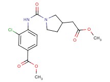 methyl 3-chloro-4-({[3-(2-methoxy-2-oxoethyl)pyrrolidin-1-yl]carbonyl}amino)benzoate