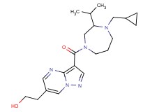 2-(3-{[4-(cyclopropylmethyl)-3-isopropyl-1,4-diazepan-1-yl]carbonyl}pyrazolo[1,5-a]pyrimidin-6-yl)ethanol