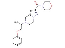 5-(1-methyl-2-phenoxyethyl)-2-(morpholin-4-ylcarbonyl)-4,5,6,7-tetrahydropyrazolo[1,5-a]pyrazine