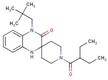 4'-(2,2-dimethylpropyl)-1-(2-ethylbutanoyl)-1',4'-dihydro-3'H-spiro[piperidine-4,2'-quinoxalin]-3'-one