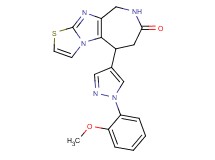 5-[1-(2-methoxyphenyl)-1H-pyrazol-4-yl]-5,6,8,9-tetrahydro-7H-[1,3]thiazolo[3',2':1,2]imidazo[4,5-c]azepin-7-one