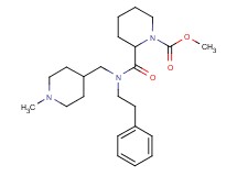 methyl 2-{[[(1-methylpiperidin-4-yl)methyl](2-phenylethyl)amino]carbonyl}piperidine-1-carboxylate