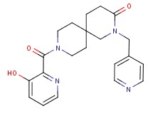 9-[(3-hydroxypyridin-2-yl)carbonyl]-2-(pyridin-4-ylmethyl)-2,9-diazaspiro[5.5]undecan-3-one