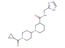 1'-(cyclopropylcarbonyl)-N-(1H-imidazol-2-ylmethyl)-1,4'-bipiperidine-3-carboxamide