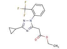 ethyl {3-cyclopropyl-1-[2-(trifluoromethyl)phenyl]-1H-1,2,4-triazol-5-yl}acetate