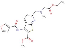 methyl 6-{[(2-ethoxy-2-oxoethyl)(methyl)amino]methyl}-3-(3-furoylamino)thieno[2,3-b]pyridine-2-carboxylate
