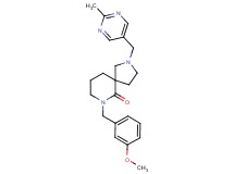7-(3-methoxybenzyl)-2-[(2-methyl-5-pyrimidinyl)methyl]-2,7-diazaspiro[4.5]decan-6-one