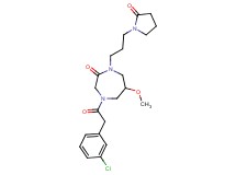 4-[(3-chlorophenyl)acetyl]-6-methoxy-1-[3-(2-oxo-1-pyrrolidinyl)propyl]-1,4-diazepan-2-one