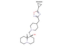 (1R,9aR)-1-({4-[(5-cyclopropyl-1,2,4-oxadiazol-3-yl)methyl]piperidin-1-yl}methyl)octahydro-2H-quinolizin-1-ol
