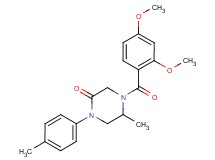 4-(2,4-dimethoxybenzoyl)-5-methyl-1-(4-methylphenyl)-2-piperazinone