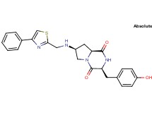 (3S,7S,8aS)-3-(4-hydroxybenzyl)-7-{[(4-phenyl-1,3-thiazol-2-yl)methyl]amino}hexahydropyrrolo[1,2-a]pyrazine-1,4-dione