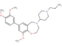 7-(3,4-dimethoxyphenyl)-9-methoxy-4-(1-propyl-4-piperidinyl)-2,3,4,5-tetrahydro-1,4-benzoxazepine