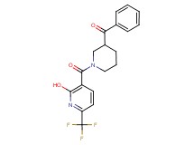 (1-{[2-hydroxy-6-(trifluoromethyl)-3-pyridinyl]carbonyl}-3-piperidinyl)(phenyl)methanone