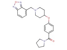 4-({4-[4-(1-pyrrolidinylcarbonyl)phenoxy]-1-piperidinyl}methyl)-2,1,3-benzoxadiazole