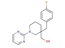 [3-(4-fluorobenzyl)-1-pyrimidin-2-ylpiperidin-3-yl]methanol